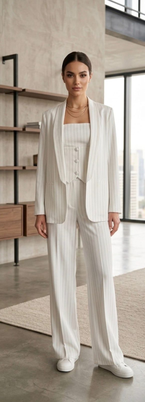 Tailleur Tre Pezzi Gessato