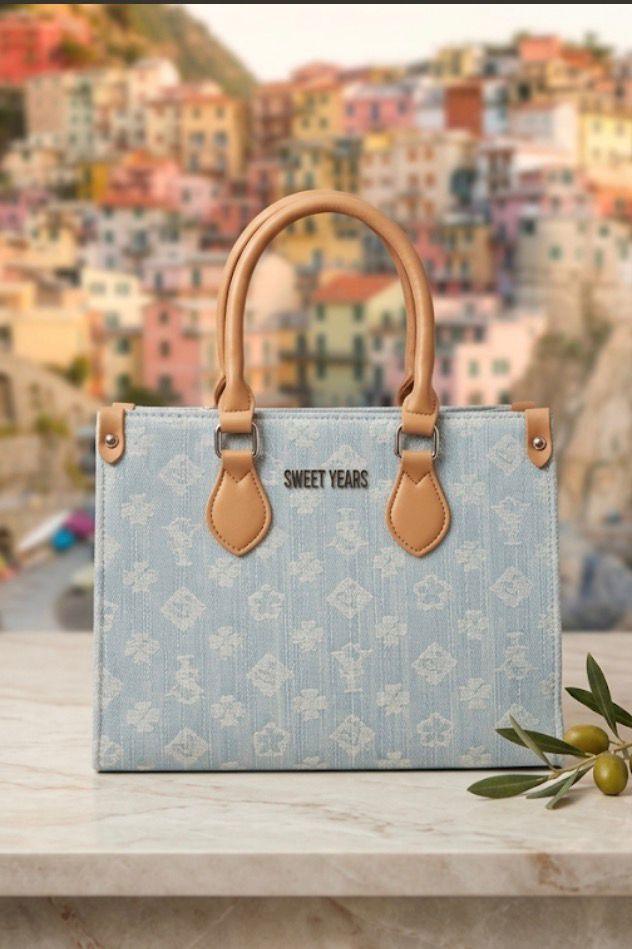 Borsa Handbag "Sweet Years" in Canvas Jacquard