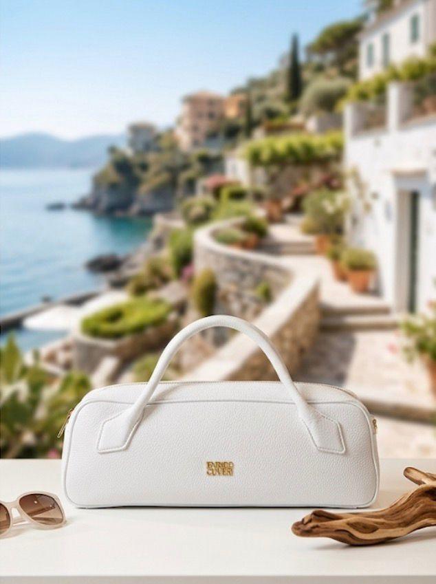 Borsa Bauletto "Enrico Coveri" in Pelle Martellata